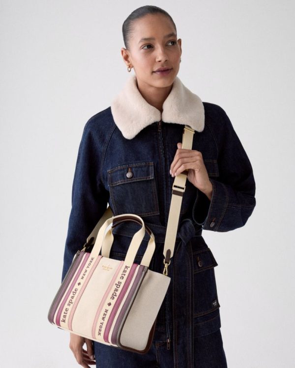 Kate Spade Outlet Kip Stripe Small Tote - Preorder