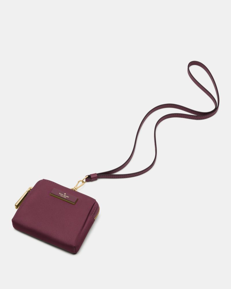Kate Spade Outlet Carter Nylon Card Case Lanyard - Preorder
