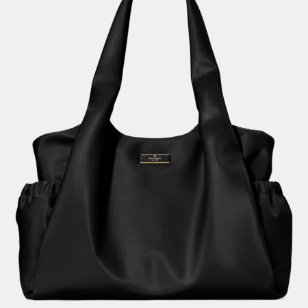 Kate Spade Outlet Carter Nylon Large Baby Bag - Preorder — Black