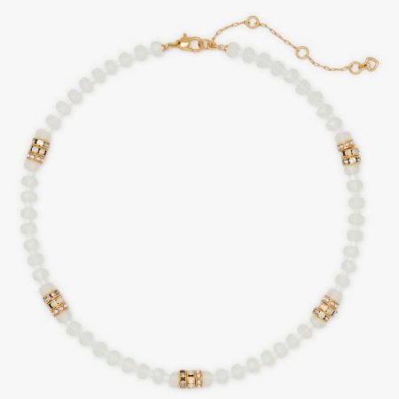 Kate Spade Outlet Beaded Necklace - Preorder — White Gold