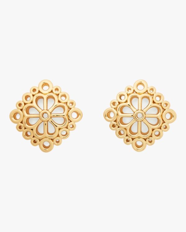 Kate Spade Outlet Spade Flower Lace Studs - Preorder
