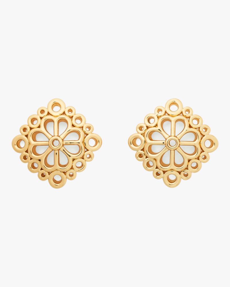 Kate Spade Outlet Spade Flower Lace Studs - Preorder