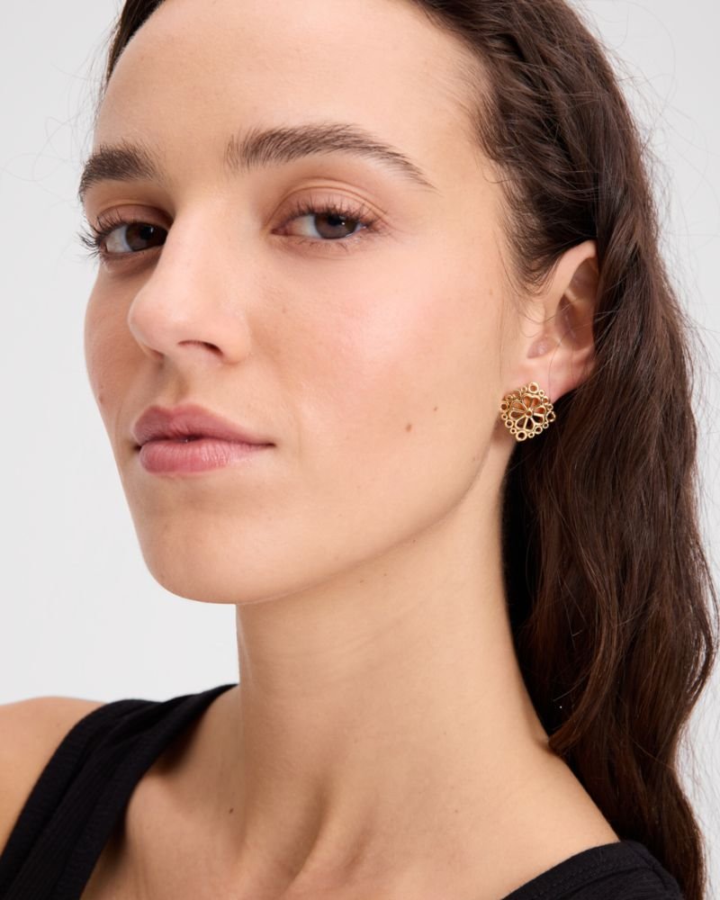 Kate Spade Outlet Spade Flower Lace Studs - Preorder