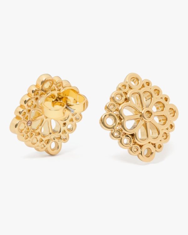 Kate Spade Outlet Spade Flower Lace Studs - Preorder