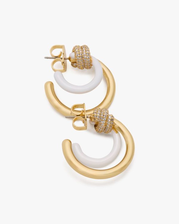 Kate Spade Outlet Ropes & Knots Layered Hoops - Preorder