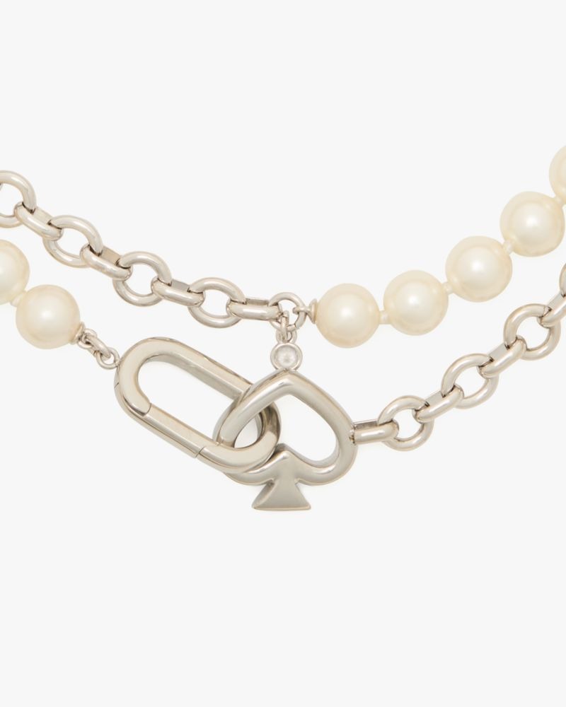 Kate Spade Outlet Statement Spade Pearl Wrap Necklace - Preorder