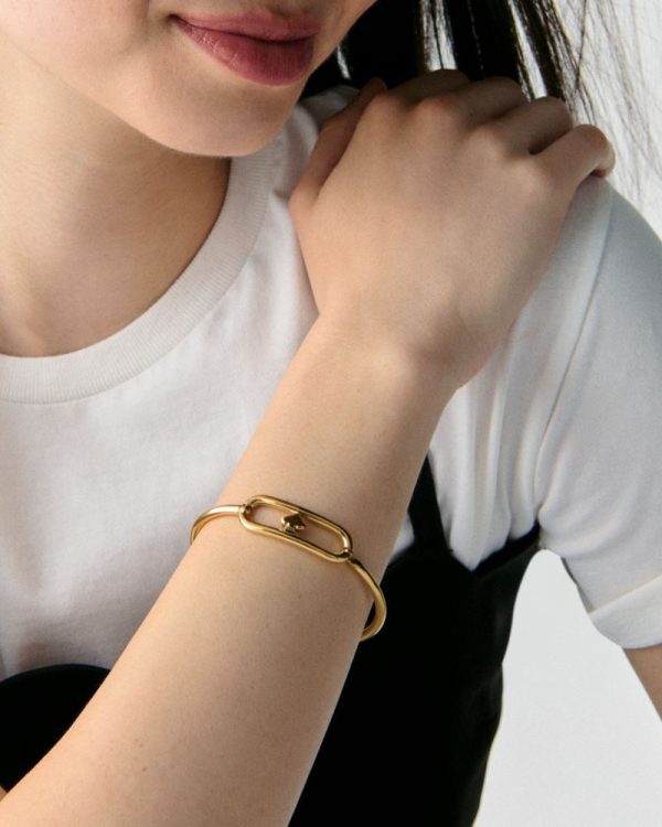 Kate Spade Outlet Cut To The Chase Oval Spade Bangle - Preorder