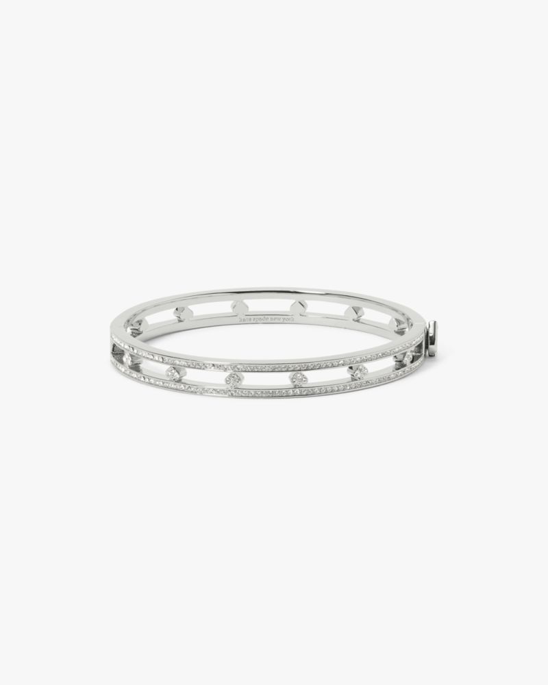 Kate Spade Outlet Cut To The Chase Pave Spade Hinge Bangle - Preorder