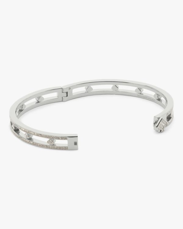Kate Spade Outlet Cut To The Chase Pave Spade Hinge Bangle - Preorder