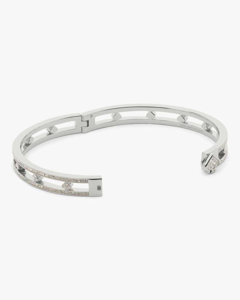 Kate Spade Outlet Cut To The Chase Pave Spade Hinge Bangle - Preorder - Image 4