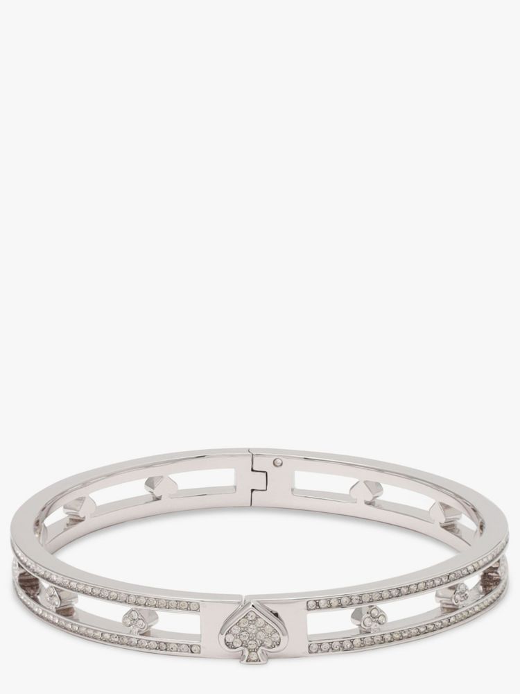 Kate Spade Outlet Cut To The Chase Pave Spade Hinge Bangle - Preorder - Image 5