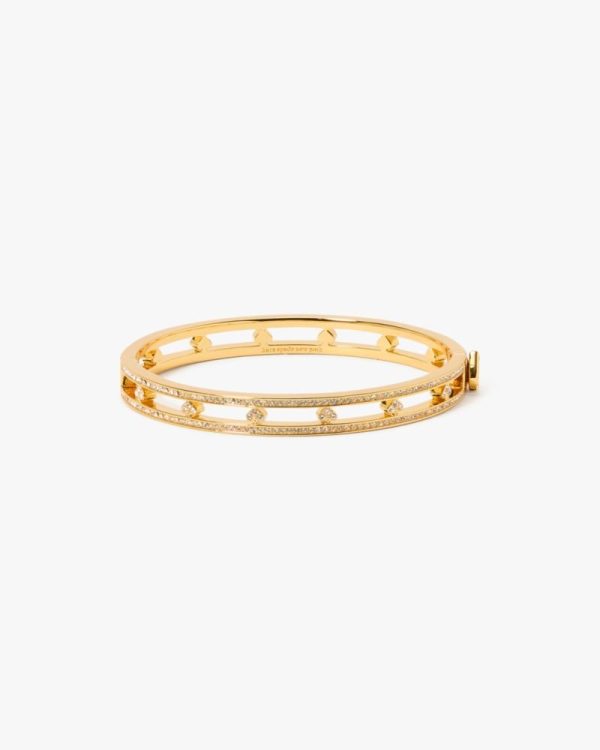 Kate Spade Outlet Cut To The Chase Pave Spade Hinge Bangle - Preorder