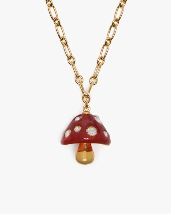 Kate Spade Outlet Forest Pop Mushroom Pendant - Preorder