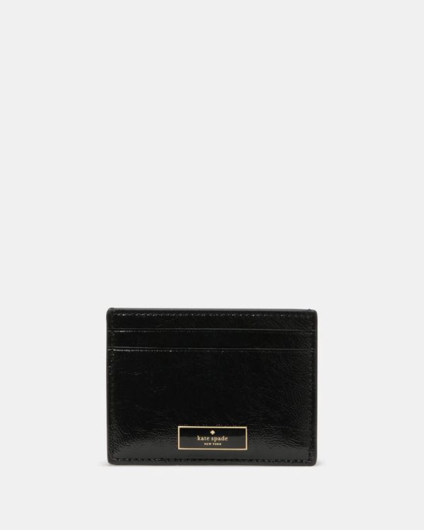 Kate Spade Outlet Bridget Crinkle Patent Small Slim Card Holder - Preorder