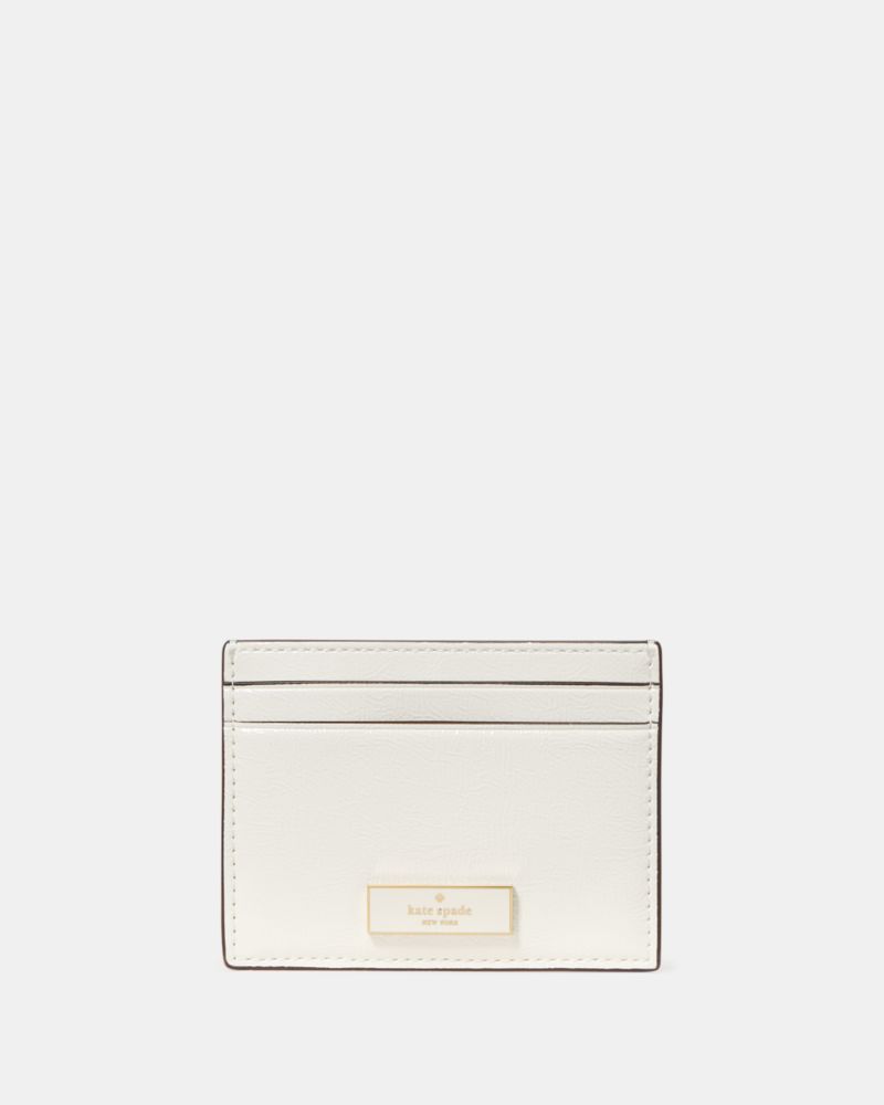 Kate Spade Outlet Bridget Crinkle Patent Small Slim Card Holder - Preorder