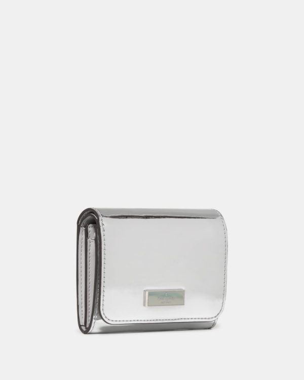 Kate Spade Outlet Bridget Mirror Metallic Small L-zip Wallet - Preorder