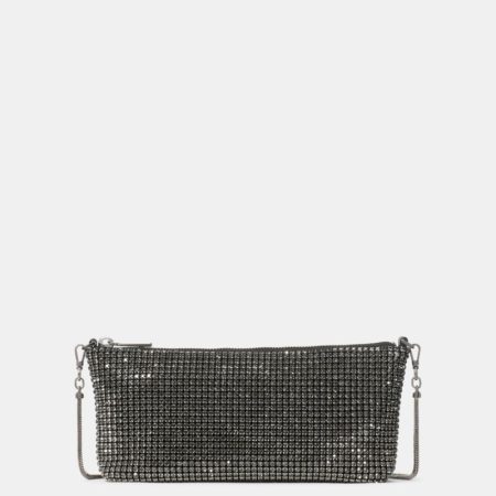 Kate Spade Outlet Andie Faux Crystal Mesh Small Shoulder - Preorder — Green Multi
