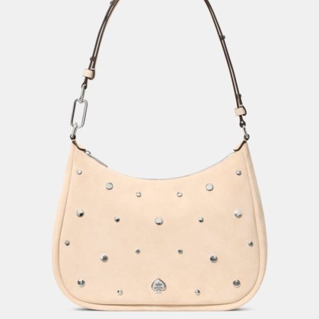 Kate Spade Outlet Kayla Suede Studs Large Shoulder Bag - Preorder — Milk Glass
