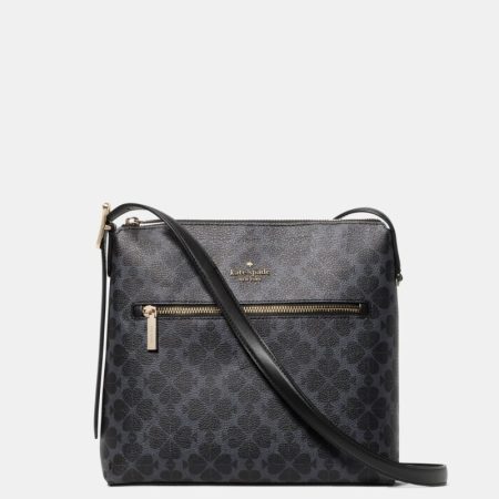 Kate Spade Outlet 454 Spade Flower Swingpack Crossbody Bag - Preorder — Black