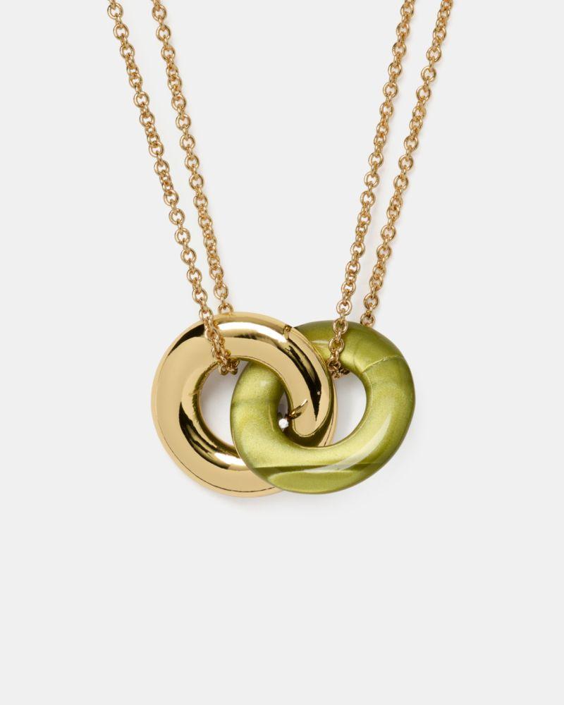 Kate Spade Outlet Interlock Small Pendant - Preorder