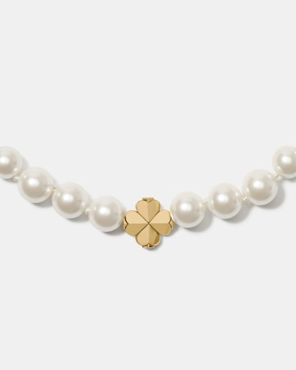 Kate Spade Outlet Spade Flower Pearl Short Necklace - Preorder