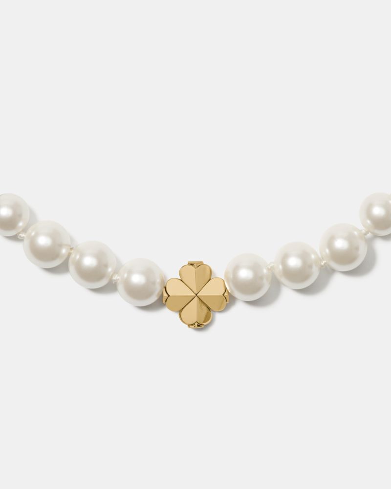 Kate Spade Outlet Spade Flower Pearl Short Necklace - Preorder