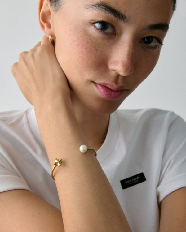 Kate Spade Outlet Spade Flower Pearl Cuff - Preorder