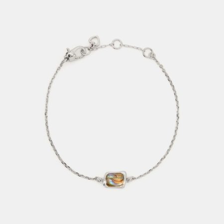 Kate Spade Outlet Molten Glass Solitaire Bracelet - Preorder — Abalone/Silver