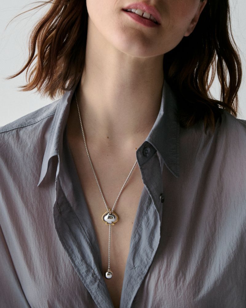 Kate Spade Outlet Sculpted Spade Lariat - Preorder