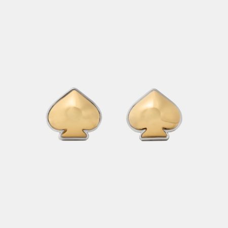 Kate Spade Outlet Sculpted Spade Studs - Preorder — Gold Silver