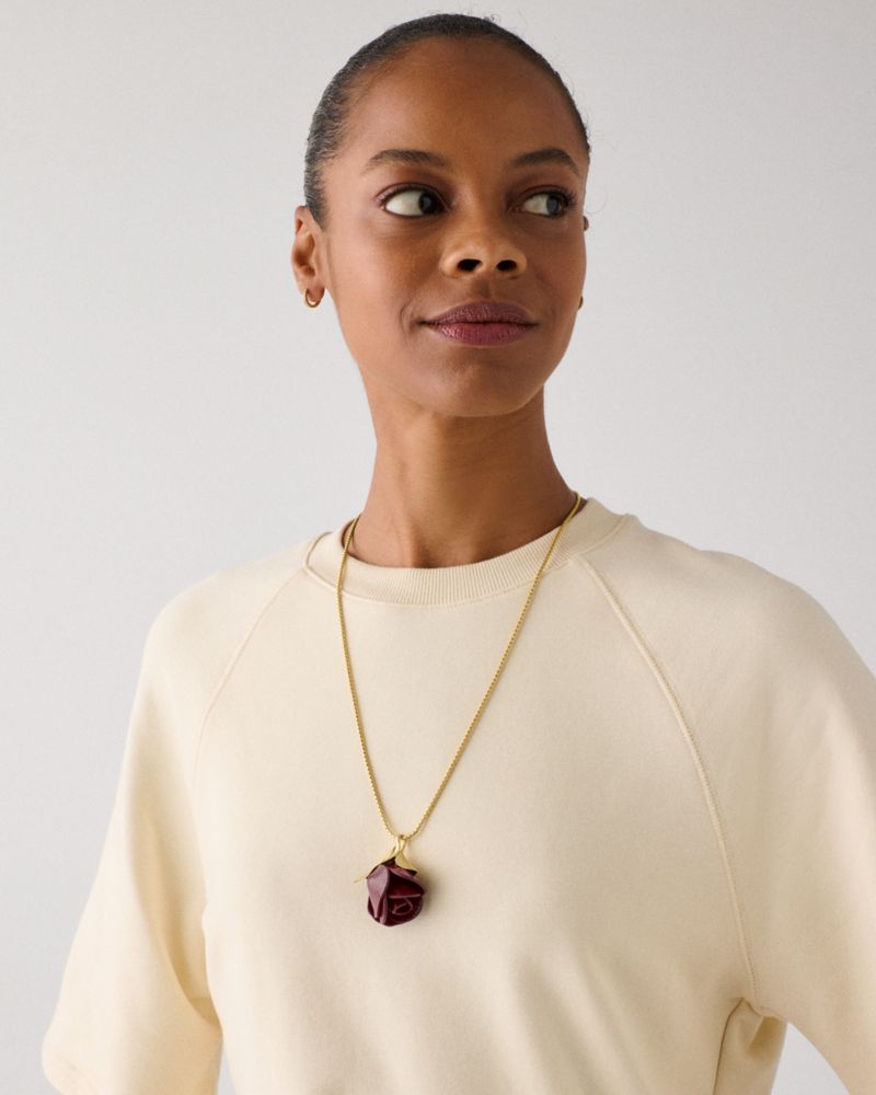 Kate Spade Outlet Rose Buds Wrap Necklace - Preorder