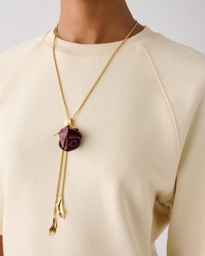 Kate Spade Outlet Rose Buds Wrap Necklace - Preorder