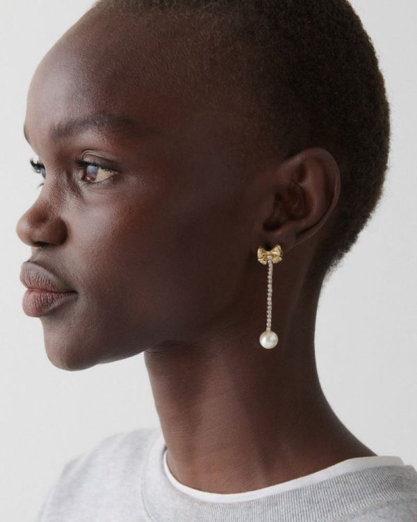 Kate Spade Outlet Bling And Bows Linear Earring - Preorder