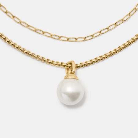 Kate Spade Outlet Dot Wrap Pendant - Preorder — Cream/Gold