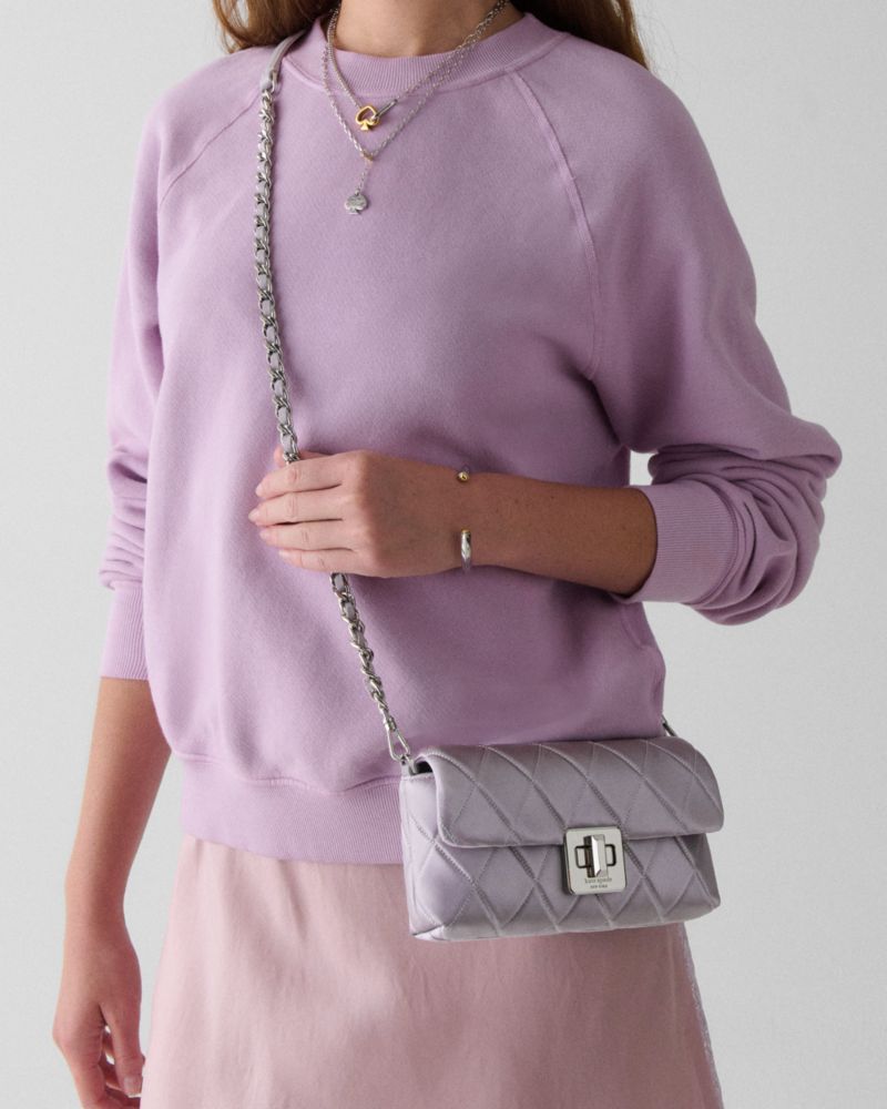 Kate Spade Outlet Carey Quilted Satin Mini Crossbody - Preorder
