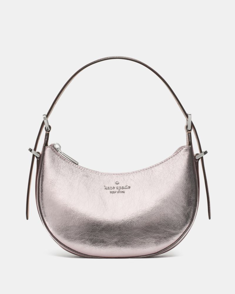 Kate Spade Outlet Nova Crinkle Metallic Small Crescent Shoulder Bag - Preorder