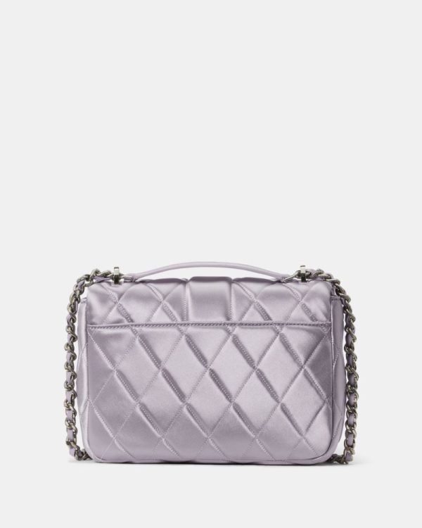 Kate Spade Outlet Carey Quilted Satin Small Flap Crossbody - Preorder