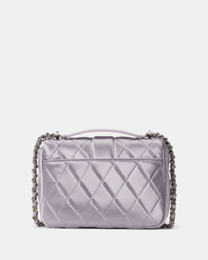 Kate Spade Outlet Carey Quilted Satin Small Flap Crossbody - Preorder