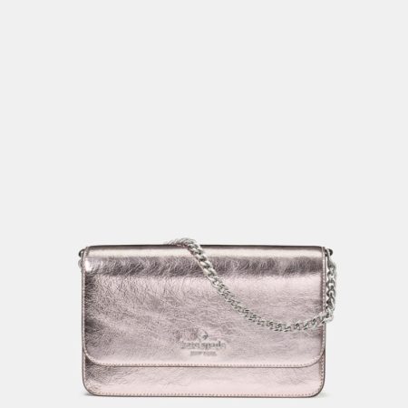 Kate Spade Outlet Madison Metallic Willow Mini Flap Crossbody - Preorder — Lilac Moonlight