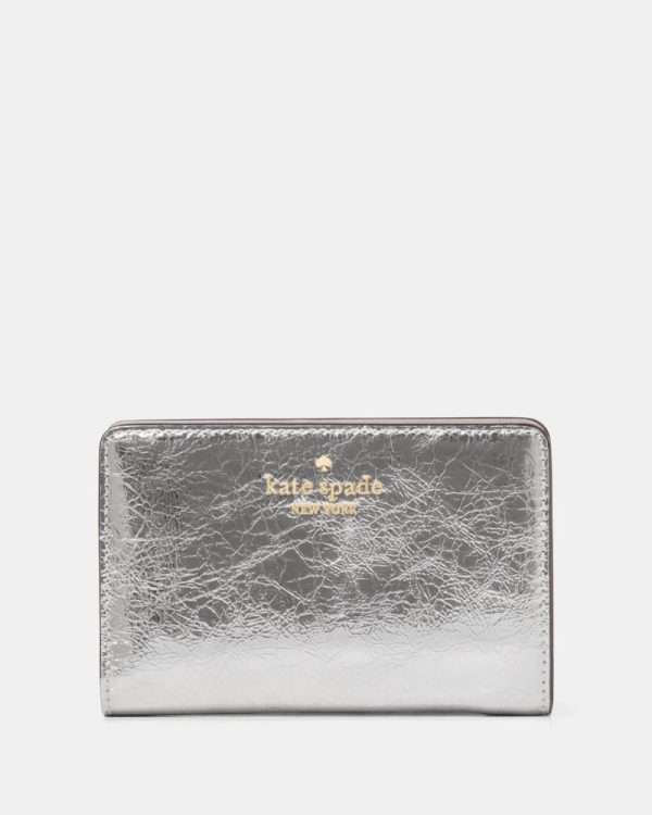 Kate Spade Outlet Madison Metallic Medium Bifold Wallet - Preorder