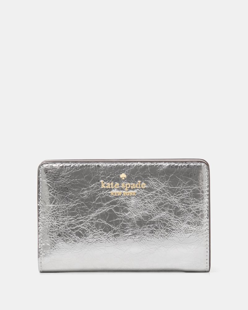 Kate Spade Outlet Madison Metallic Medium Bifold Wallet - Preorder