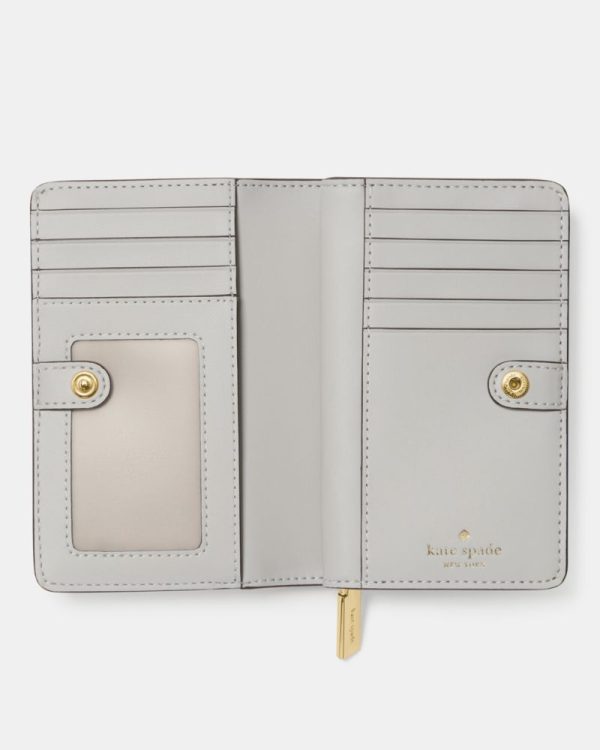 Kate Spade Outlet Madison Metallic Medium Bifold Wallet - Preorder