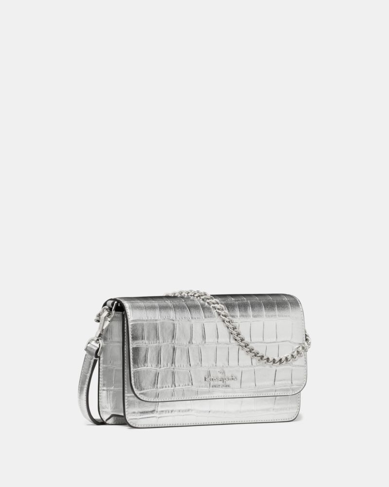 Kate Spade Outlet Madison Croc Embossed Willow Mini Flap Crossbody - Preorder