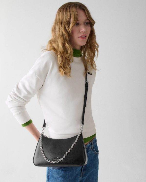 Kate Spade Outlet Margot Textured Leather Medium Convertible Crossbody - Preorder