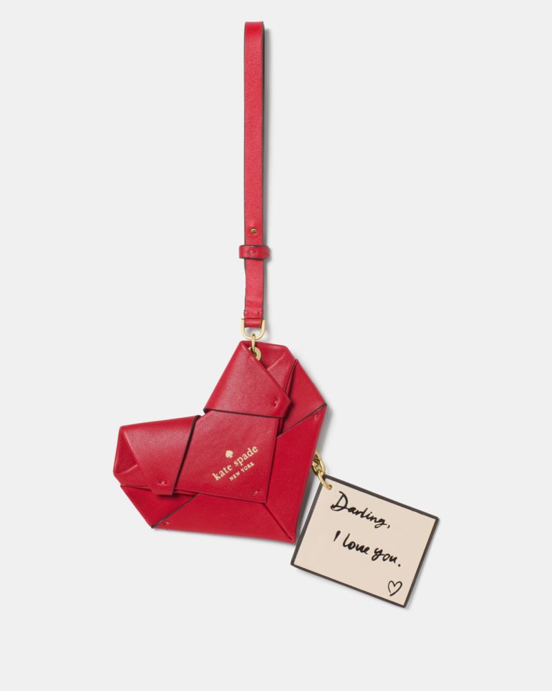 Kate Spade Outlet Yours Truly Origami Heart Bag Charm - Preorder