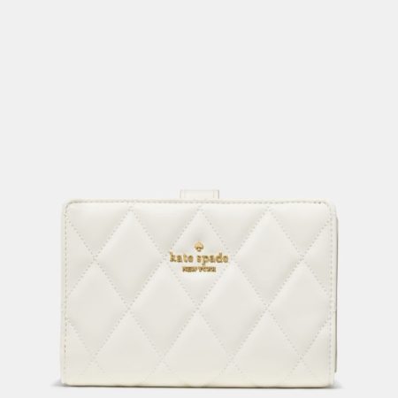 Kate Spade Outlet Quilted Medium Bifold Wallet - Preorder — Meringue