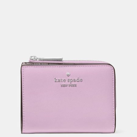 Kate Spade Outlet Small L-zip Wallet - Preorder — Lavender Frost