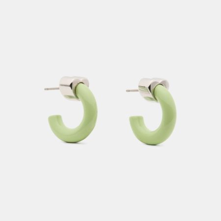 Kate Spade Outlet Geo Pop Huggies - Preorder — Bosc Pear/Silver