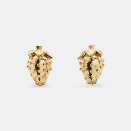 Kate Spade Outlet Secret Garden Strawberry Studs - Preorder — Gold