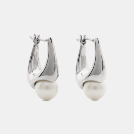 Kate Spade Outlet Harmony Huggies - Preorder — Cream/Silver